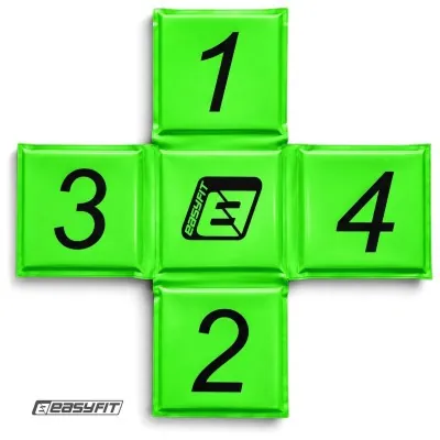 Крос-мат для стрибків EasyFit спортивний складаний (зелений)