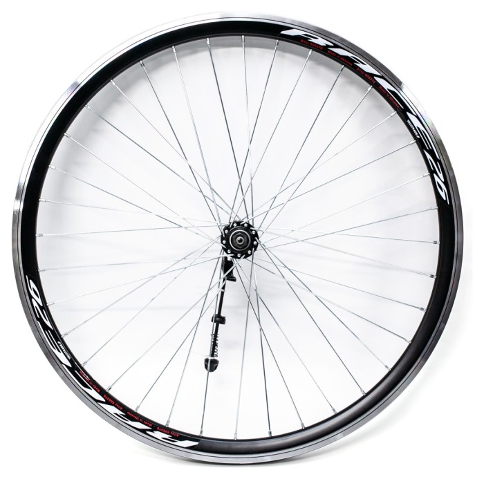 Колесо пров. VLT 26" AL 36H двост. чорн.; Втулка SHUNFENG SF-A221F Vbr, колір чорний, на пром. підшипн., укр, укр