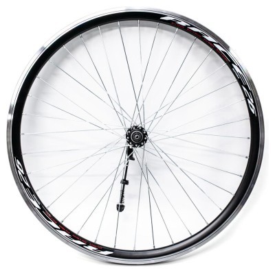 Колесо пров. VLT 26" AL 36H двост. чорн.; Втулка SHUNFENG SF-A221F Vbr, колір чорний, на пром. підшипн.