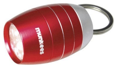 Munkees 1082 брелок-фонарик Cask shape 6-LED Light red