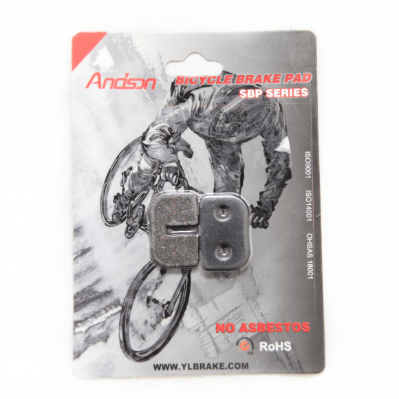 Колодки гальмові Andson YL-1003 диск. гальмо до-кт (Avid 79cc, Mini Bike Rear, MBX10, Motovox, ATV)