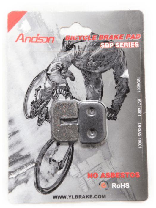 Колодки гальмові Andson YL-1003 диск. гальмо до-кт (Avid 79cc, Mini Bike Rear, MBX10, Motovox, ATV), укр, укр