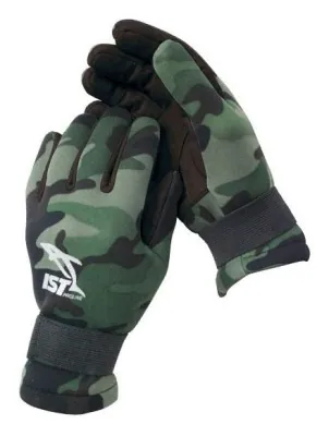 Перчатки IST S926-L GREEN CAMO AMARA GLOVES (2мм)