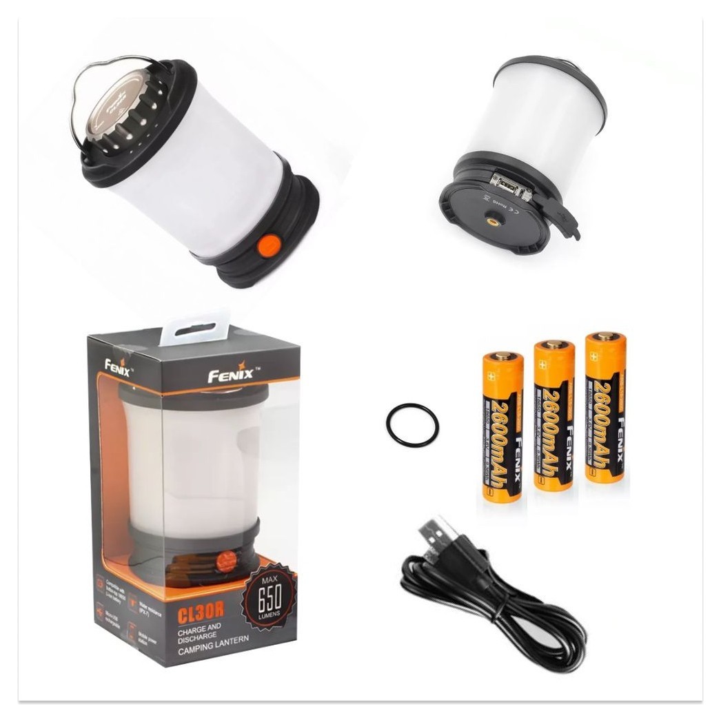 Ліхтар кемпінговий Fenix CL30R чорний, укр, укр