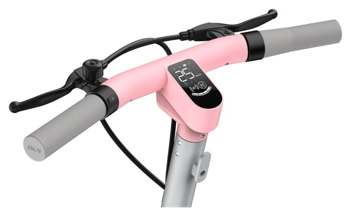 Електросамокат з сидінням OKAI Ceetle PRO EA10C Pink 10', 350(900)W, 25Km/h, 10.4Ah, 55Km, 20%, NFC, App.29kg