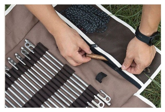 Чохол-органайзер Naturehike для кілочків (великий) NH20PJ093, коричневий