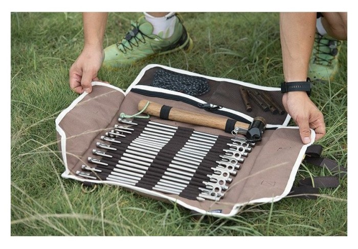 Чохол-органайзер Naturehike для кілочків (великий) NH20PJ093, коричневий