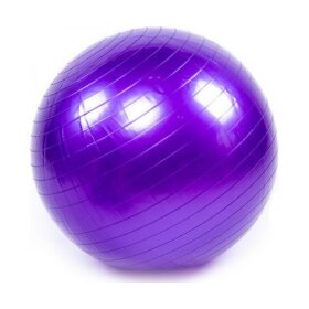 М&#39;яч фітнес World Sport, 65см гладкий (800гр) GymBall, фіолетовий