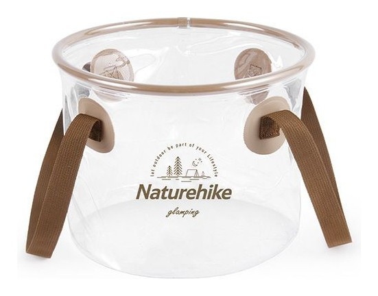 Складаний контейнер для води з ПВХ Naturehike NH20SJ040, 10л, прозорий, укр, укр