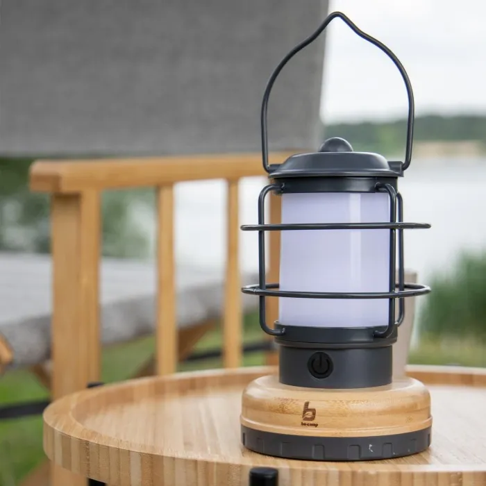 Ліхтар кемпінговий Bo-Camp Hasting Rechargable 200 Lumen Bamboo-Grey (5818981)