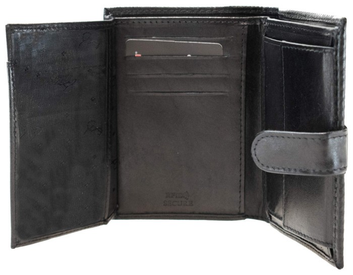 Портмоне чоловіче шкіряне Semi Line RFID Black (P8270-0)