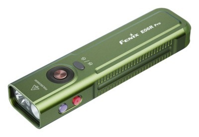 Фонарь наключительный Fenix E06R PRO, зеленый