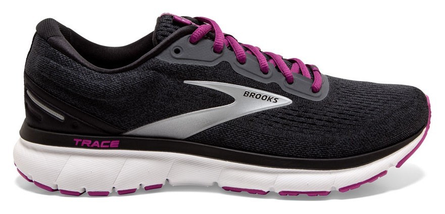 Кроссовки женские Brooks TRACE W 36.5 (6.0US) 021 Ebony/black/wood violet (1203511B021)
