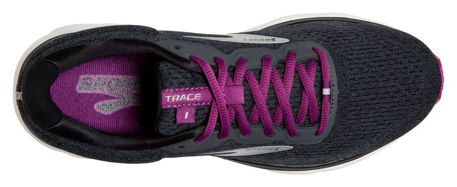 Кроссовки женские Brooks TRACE W 36.5 (6.0US) 021 Ebony/black/wood violet (1203511B021)