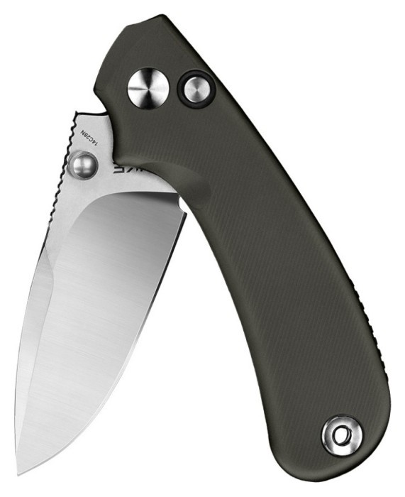 Ніж складаний кишеньковий Ruike P736-AK, (7.5 см) 14C28N / алюміній, сірий