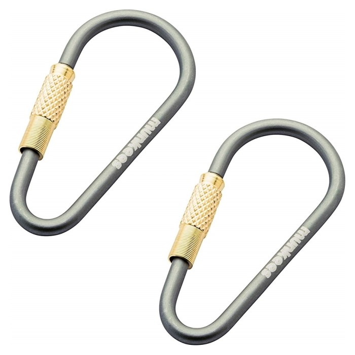 Munkees 3201 карабін Mini Link 3 mm x 48 mm (пара) grey, укр, укр