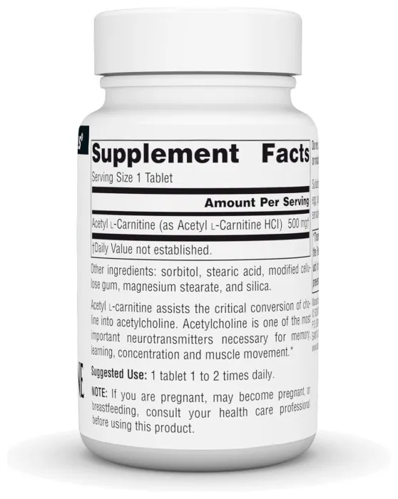 Acetyl L-Carnitine 500 mg - 30 tabs