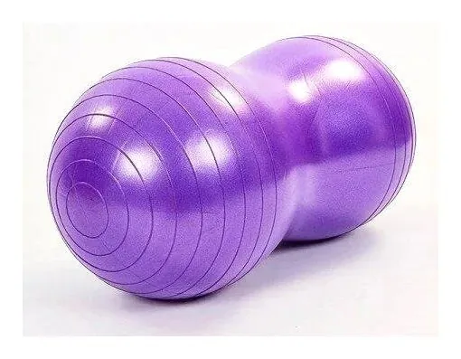 Мяч для фитнеса EasyFit Peanut 45х90 см фиолетовый (фитбол орех-арахис)