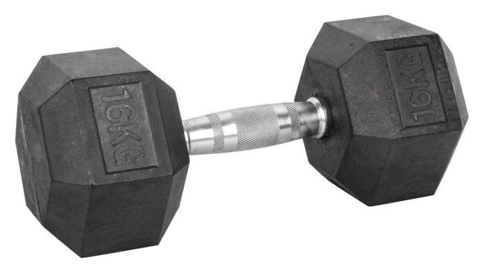 Гантель шестигранный inSPORTline Hexsteel 16 кг