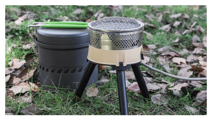 Набір туристичного посуду (каструля + сковорідка) BRS-TS19A, 1л, алюміній, укр, укр