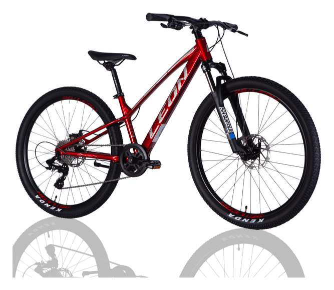 Велосипед AL 26" Leon SUPER JUNIOR DD CS рама-13" червоний 2025, укр, укр