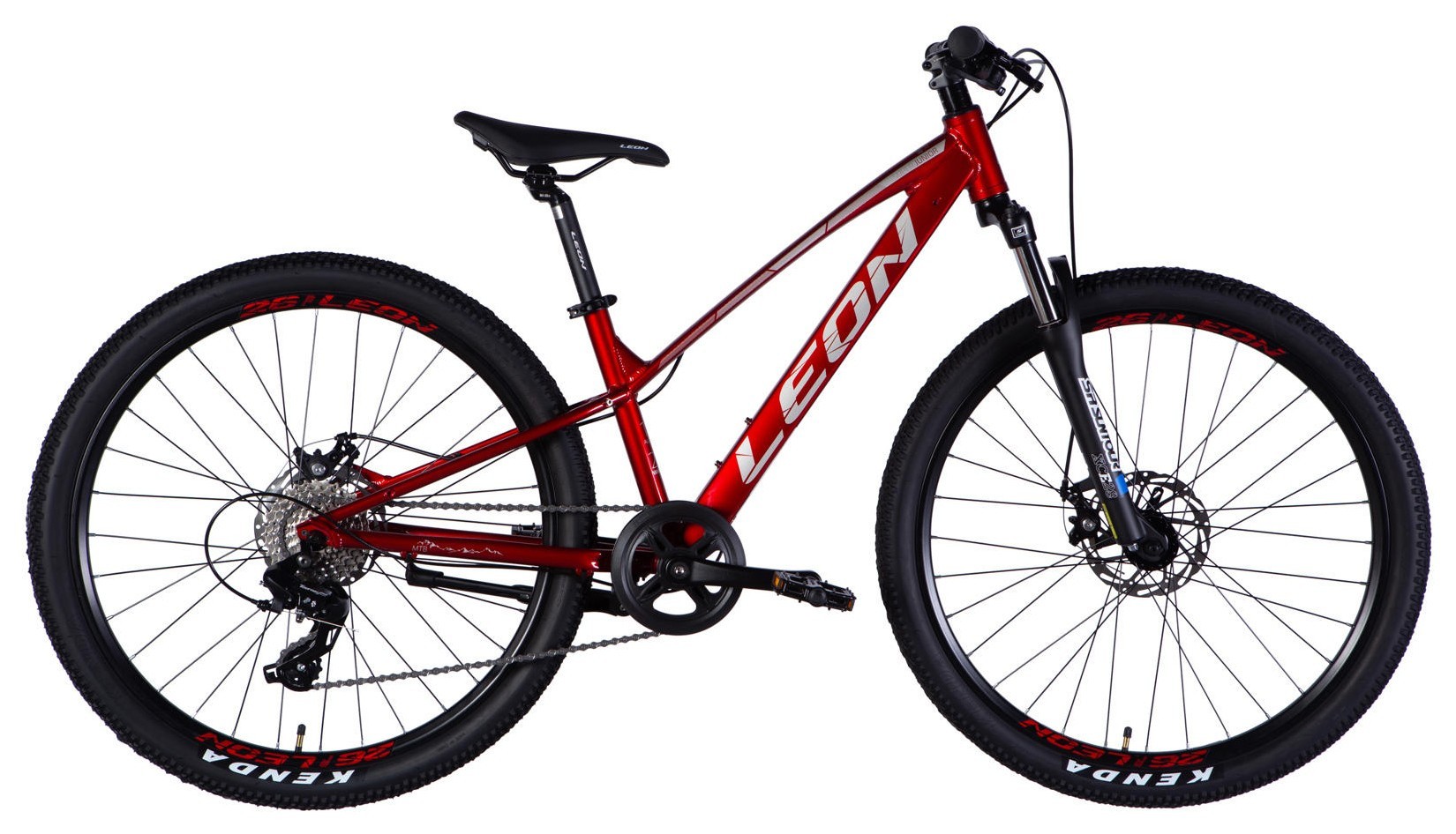 Велосипед AL 26" Leon SUPER JUNIOR DD CS рама-13" красный 2025