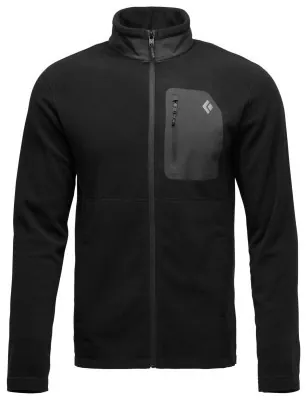 Кофта флисовая мужская Black Diamond M RiftFZ Fleece Jacket, Black/Black, L
