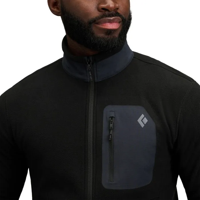 Кофта флисовая мужская Black Diamond M RiftFZ Fleece Jacket, Black/Black, L