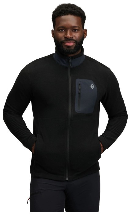 Кофта флисовая мужская Black Diamond M RiftFZ Fleece Jacket, Black/Black, L