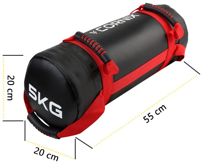 Мешок для кроссфита Cornix 5 кг тренировочный XR-0548 Black/Red