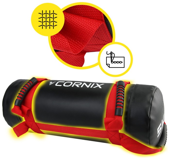 Мешок для кроссфита Cornix 5 кг тренировочный XR-0548 Black/Red