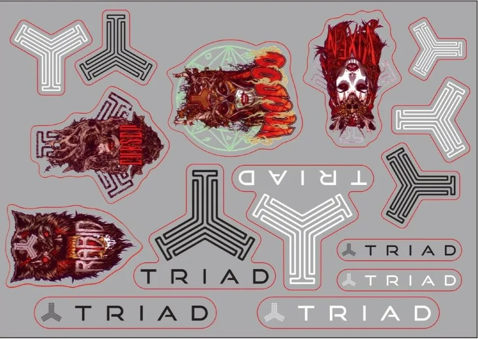 Набір наклейок (стікерів) Triad (FRD.047080)