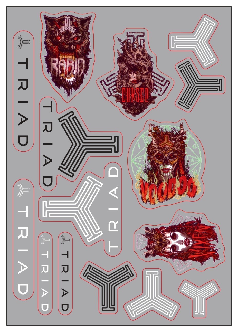 Набор наклеек (стикеров) Triad