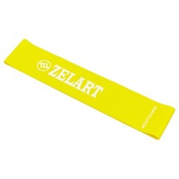 Стрічка опору Zelart LOOP BANDS FI-8228-1 (500x50,8x0,35мм, жорсткість XXS), жовтий