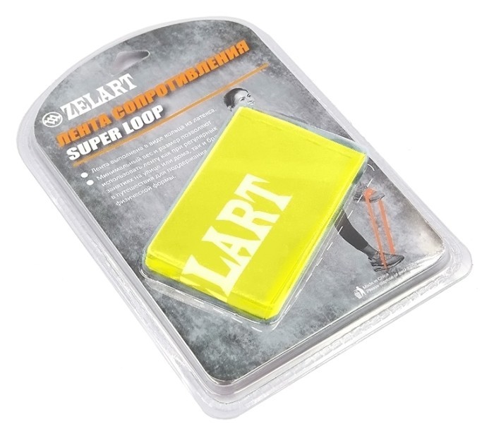 Лента сопротивления Zelart LOOP BANDS FI-8228-1 (500x50,8x0,35мм, жесткость XXS), желтый
