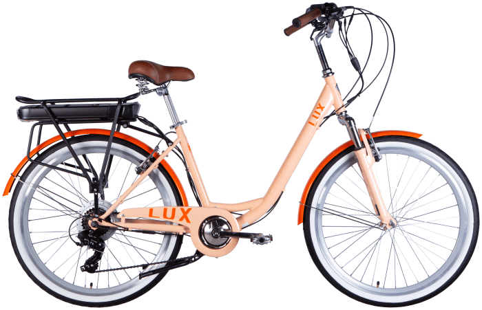 Велосипед с электроприводом 26" ST Dorozhnik eLUX Vbr FR рама-17" 36B 12.5А*ч 500Вт светло-бирюзовый PANTONE 643 C 2025 крылья, крыло пер., крыло зад., подножка