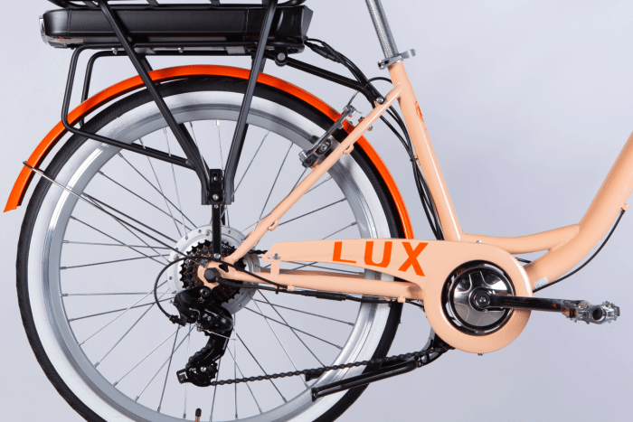 Велосипед с электроприводом 26" ST Dorozhnik eLUX Vbr FR рама-17" 36B 12.5А*ч 500Вт светло-бирюзовый PANTONE 643 C 2025 крылья, крыло пер., крыло зад., подножка