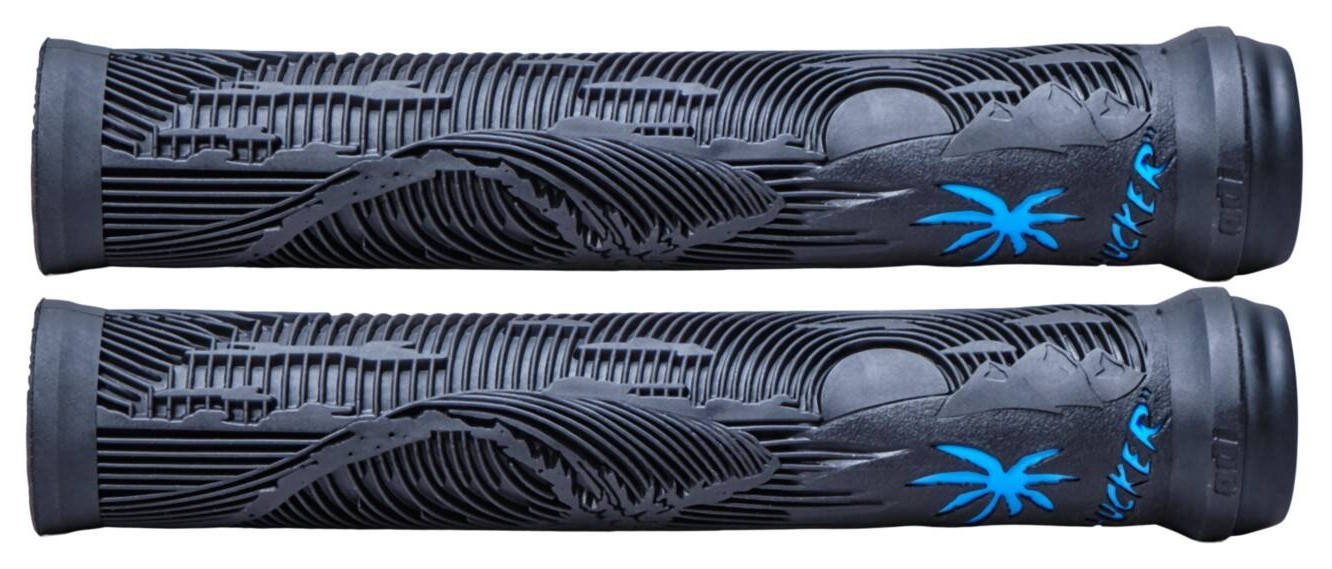 Гріпси ODI Hucker Flangeless 160mm Black Blue