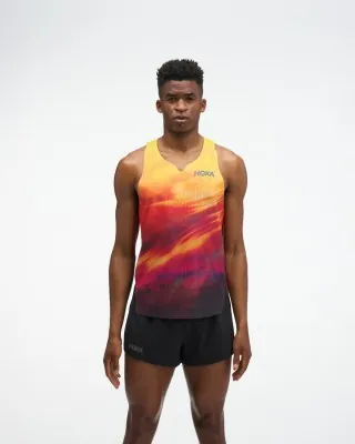 Майка для бігу HOKA ( 1181990-HSP ) M Race Day Singlet TR PRT