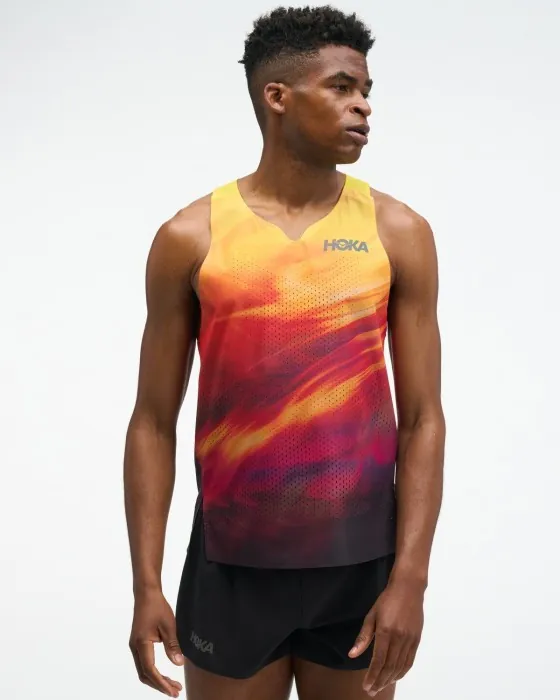 Майка для бігу HOKA ( 1181990-HSP ) M Race Day Singlet TR PRT