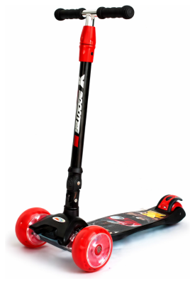 Самокат BAVAR SPORT МОД (9036), чорний маквин