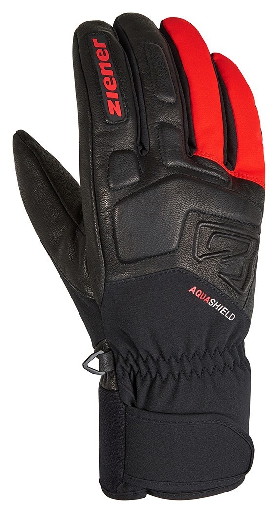 Ziener перчатки лыжные Glyxus new red 10