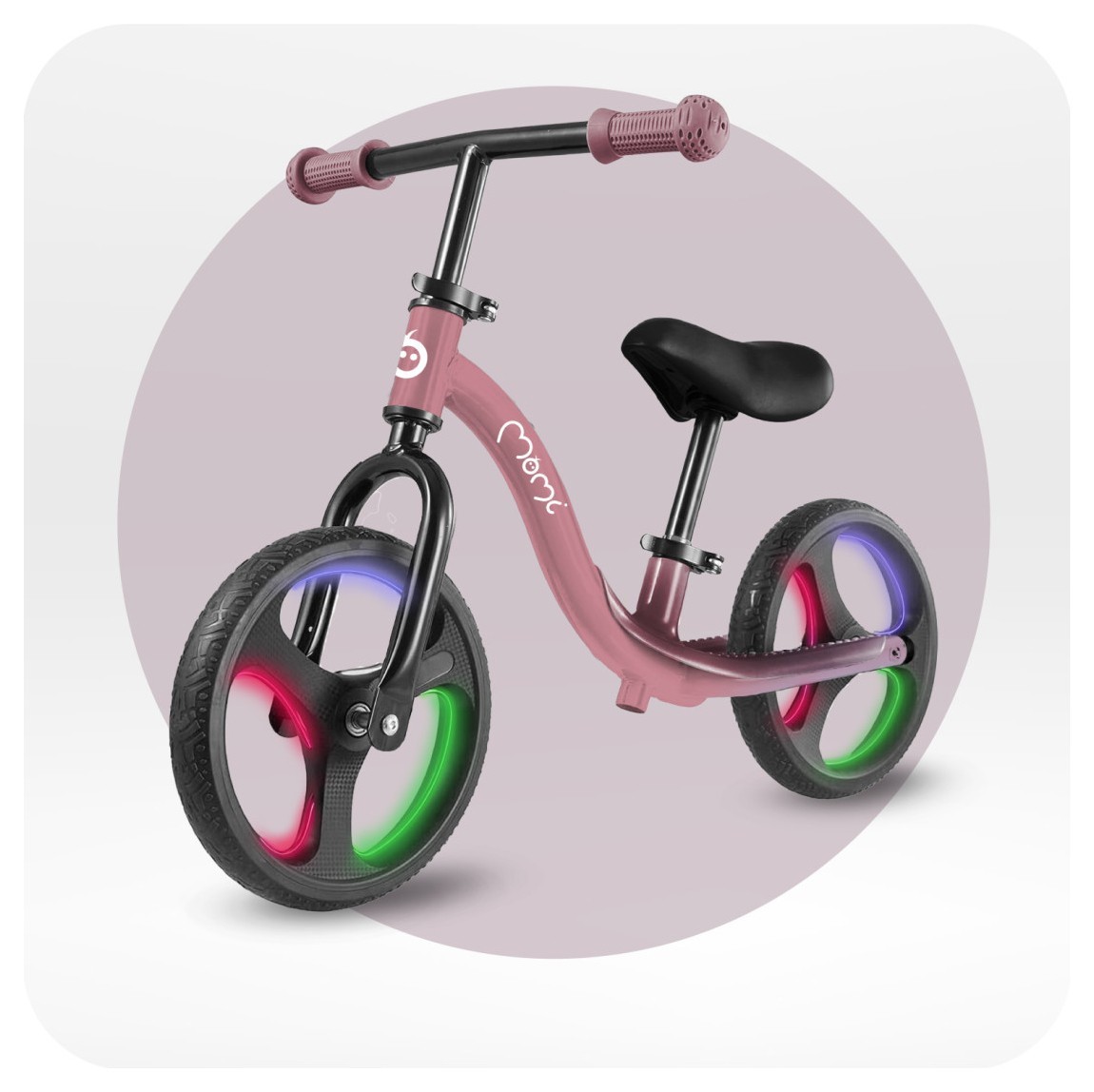 Биговел MoMi ISOKA LED Pink