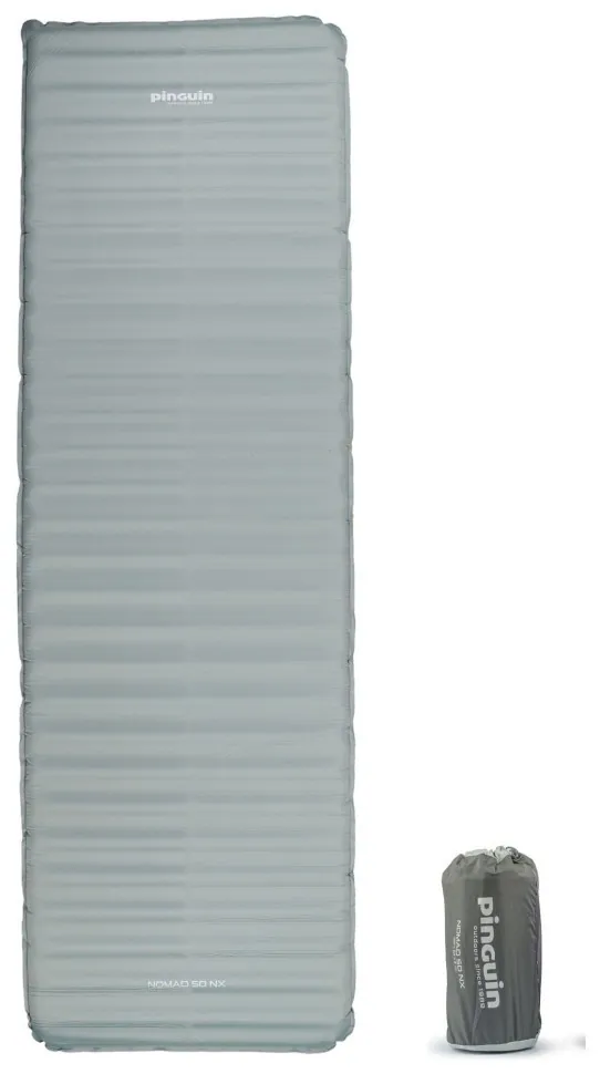 Самонадувний килимок Pinguin Nomad NX, 198x63x5см, Grey (SHM_PNG 715484)