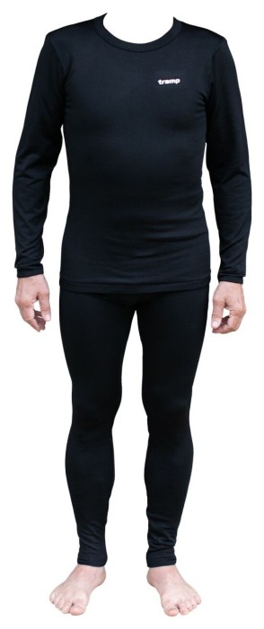 Термобілизна чоловіча Tramp Warm Soft комплект (футболка+штани) чорний UTRUM-019-black, UTRUM-019-black-S/M, укр, укр
