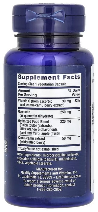 Optimized Quercetin 250 mg - 60 vcaps