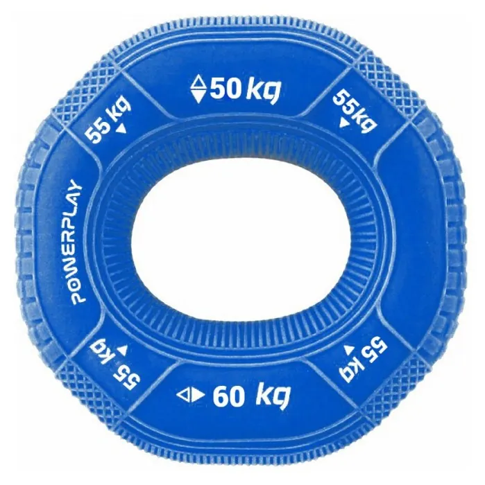 Эспандер кистевой силиконовый PowerPlay PP-4331 Hand Grip Hard 50-55-60 кг. Темно Синий