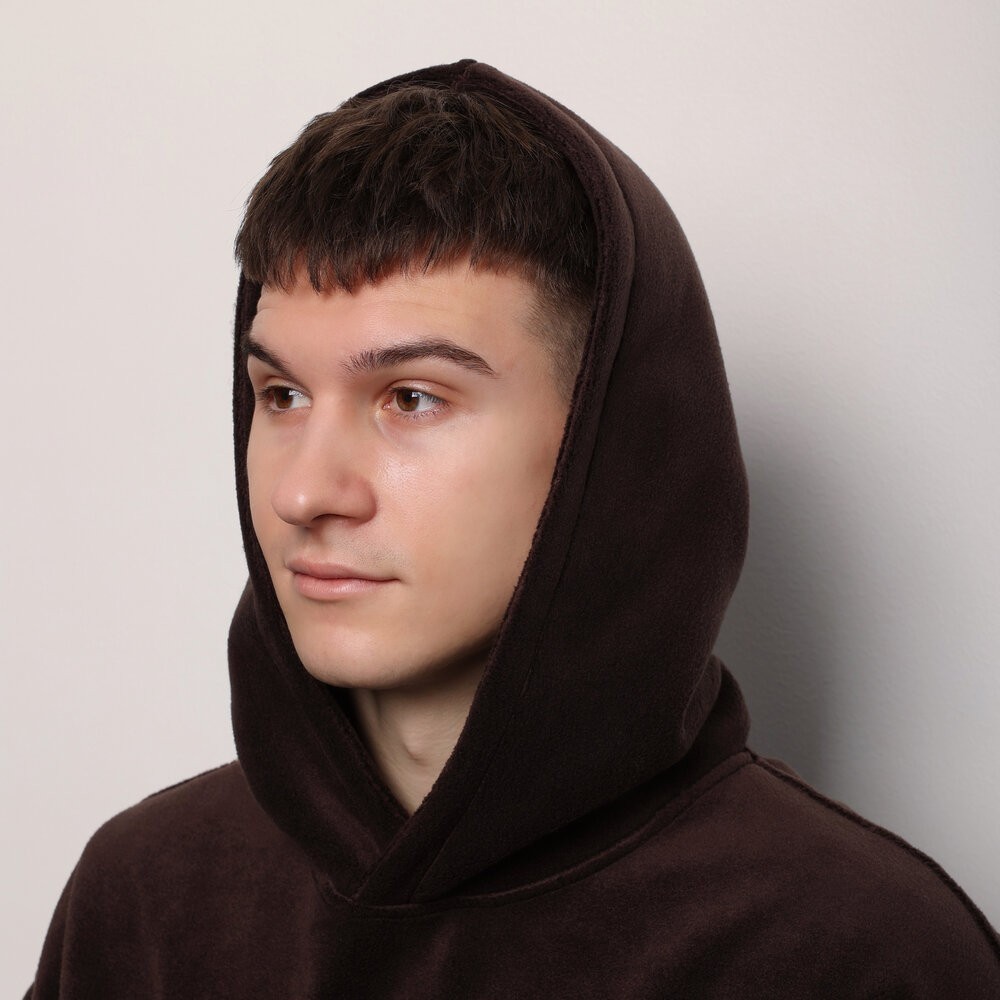 Флисовый мужской зимний костюм Pobedov Mariot. Темно-шоколадный мужской флисовый костюм