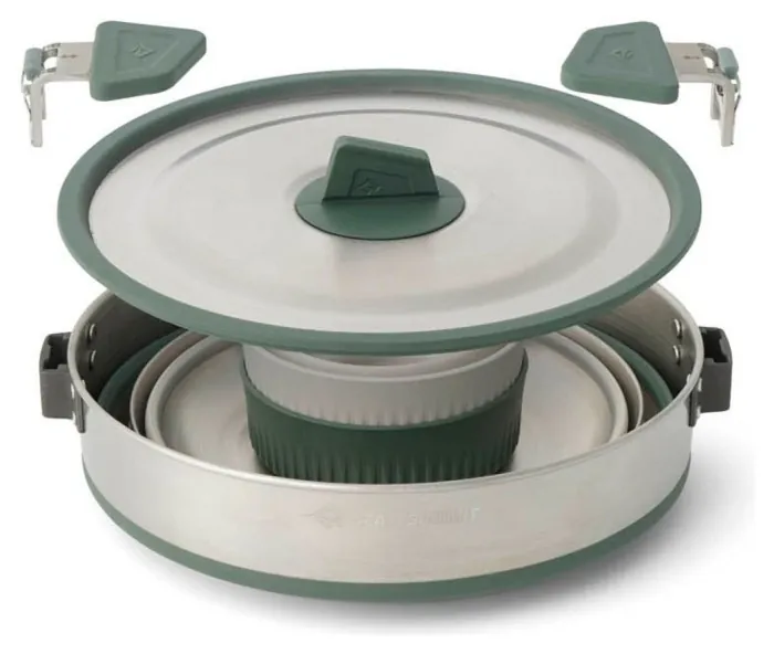 Набір посуду Sea to Summit Detour Stainless Steel One Pot Cook Set, на 2 персони