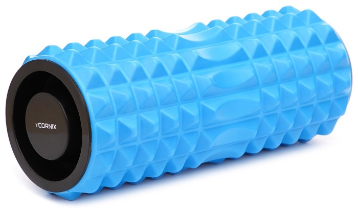 Масажний ролик Cornix EVA 33 x 12.5 см (валик, роллер) XR-0340 Blue